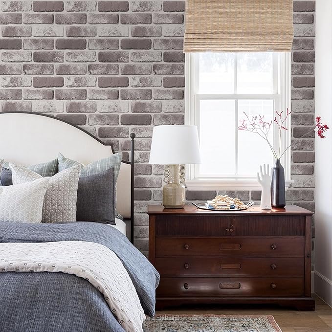 3D Brick Wall Panels, Faux Brick Peel and Stick Wall Panels, Small Size Thin