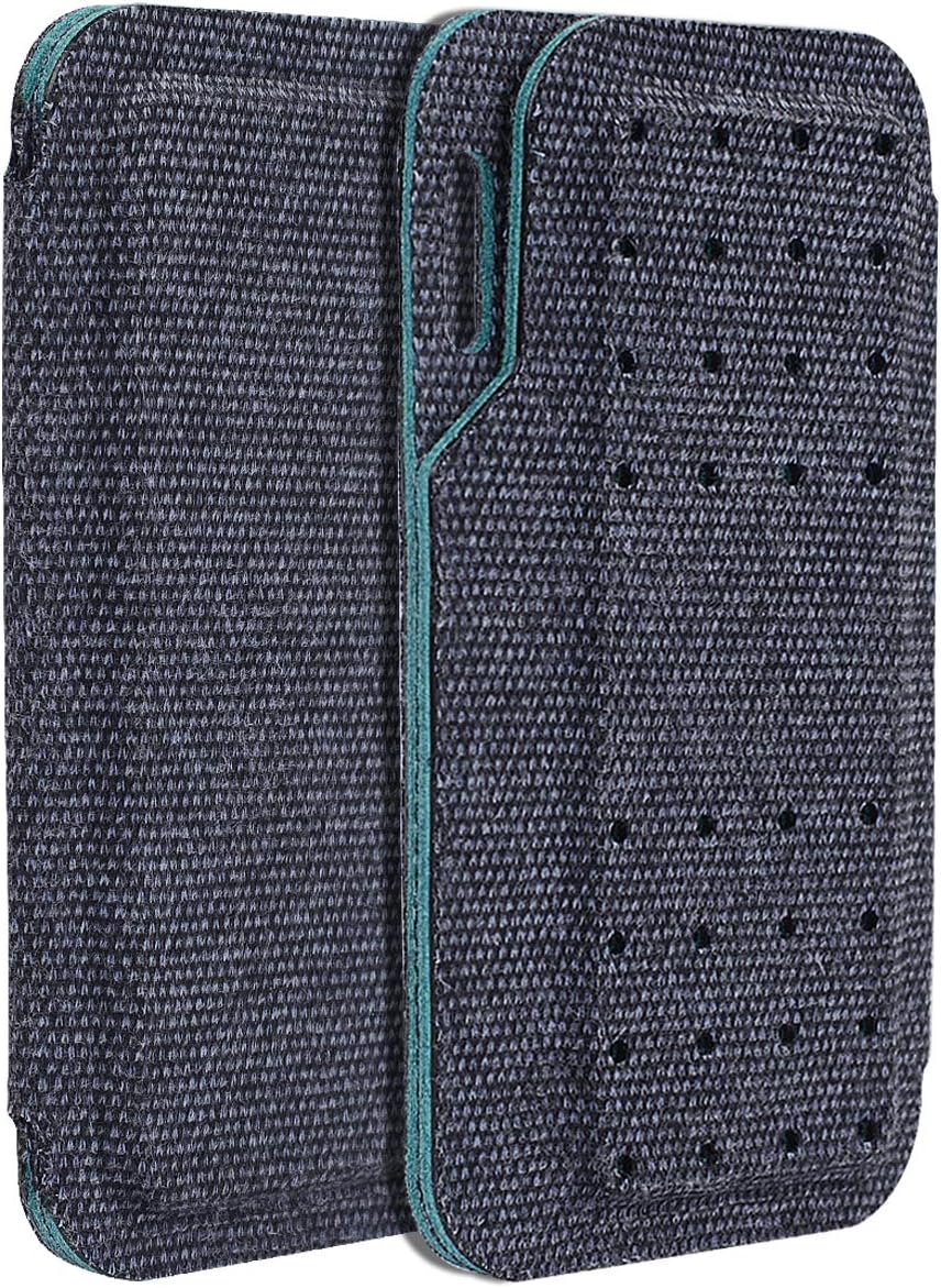 CoBak Kardia Mobile EKG Monitor Carrying Case - Compact Travel Case with Magnetic Closure, Dark Blue