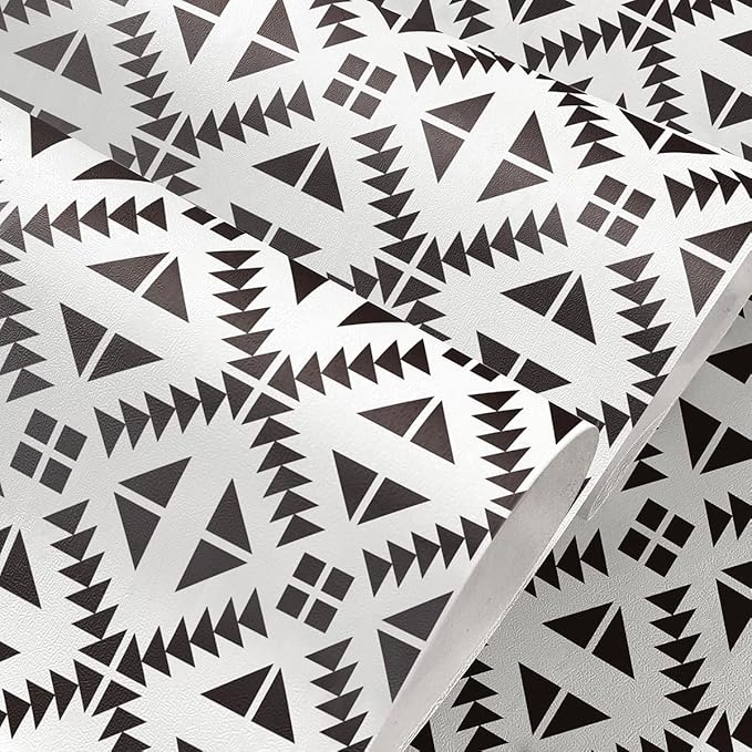 Jeweluck Black and White Peel and Stick Wallpaper Black and White Removable