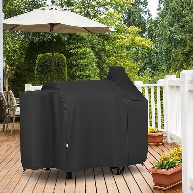 Arcedo Grill Cover Compatible with Pit Boss 820 Deluxe, Pro Series 850, Heavy Duty Waterproof Wood Pellet Smoker Covers for Pitboss 820D, PB820FB, 820XL, 820D3, 820SC, 820PS1, All Weather Protection