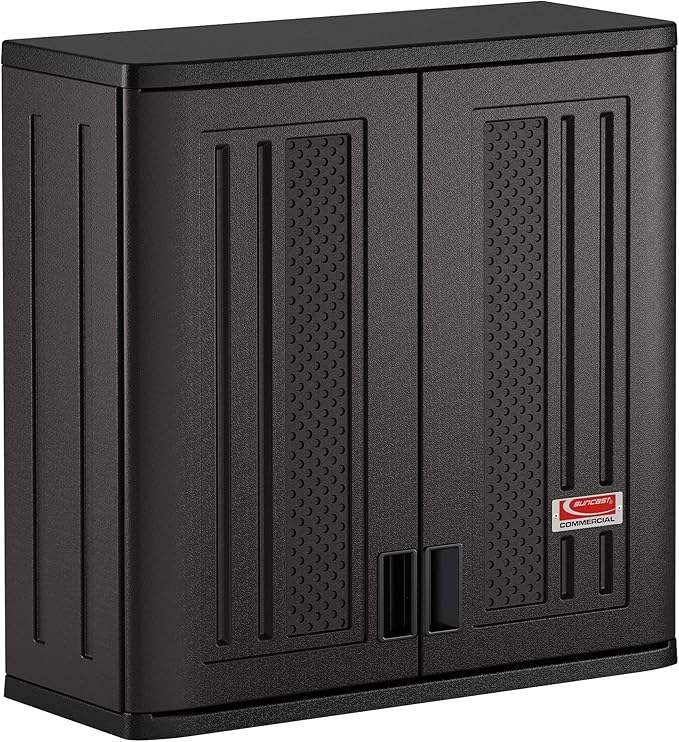 Suncast Commercial 4 Cubic Ft. Heavy-Duty Resin Wall Cabinet