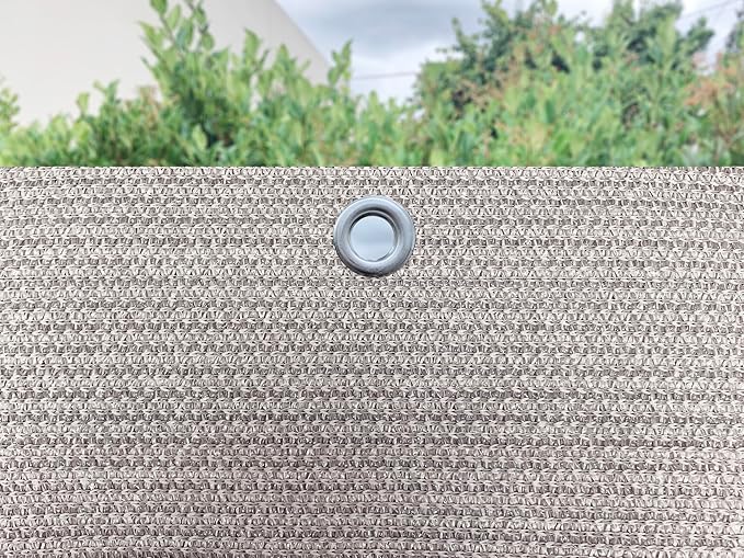 Alion Home© HDPE Privacy Screen Mesh for Pool, Patio, Deck, Balcony, Railing, Fence. No Black Trim. (4' x 20', Smoke)