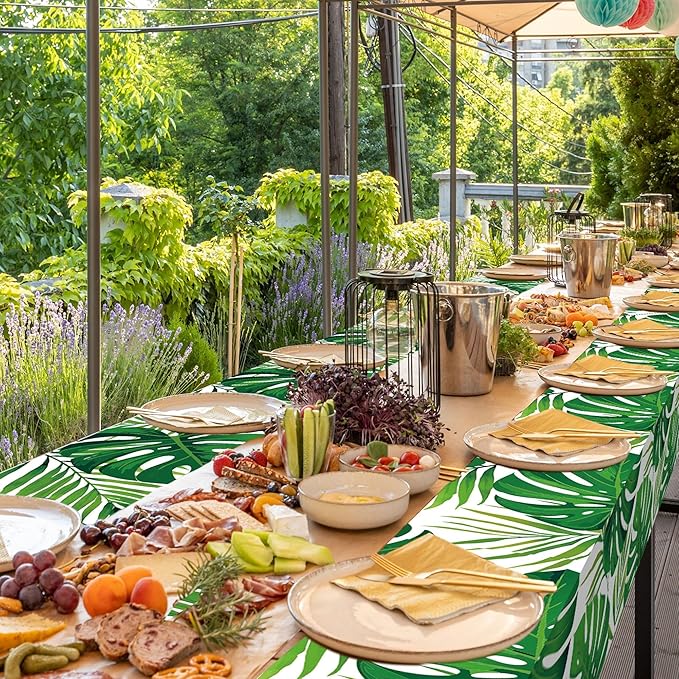 Kochorie 100 Ft x 54 Inch Palm Leaves Tablecloth Roll