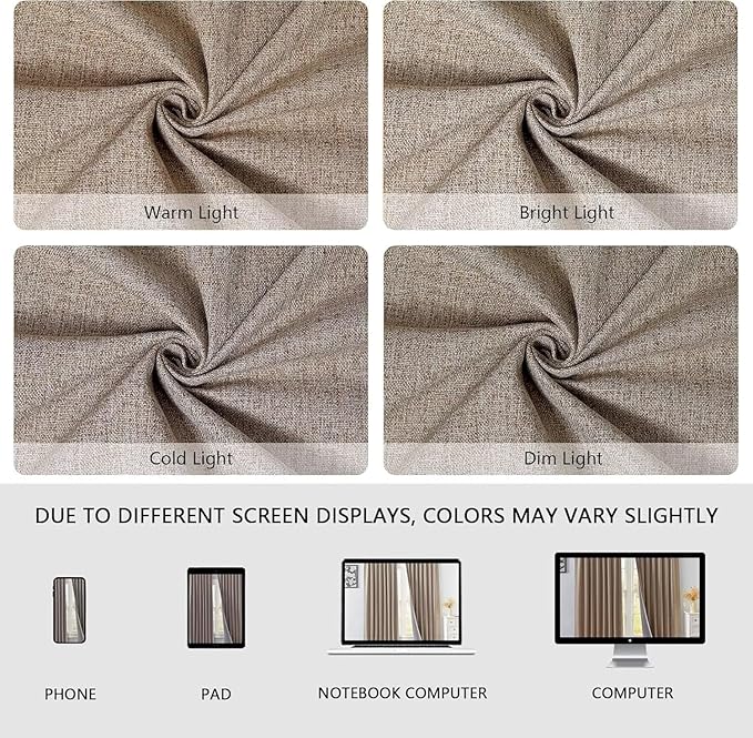 IGEMAEVE 100% Blackout Curtains 108 Inches Long