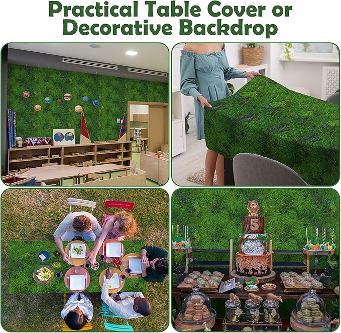 Kochorie 100 Ft x 54 Inch Green Moss Tablecloth Roll