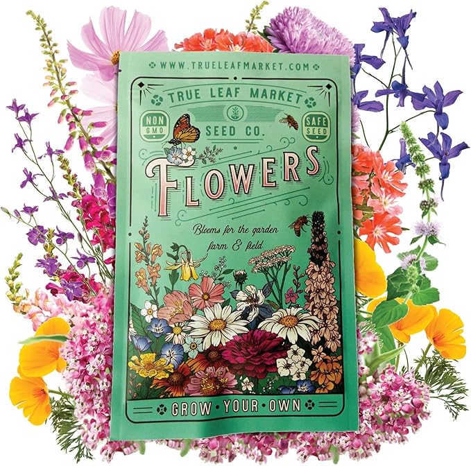 Pollinator Wildflower Seeds Bulk â 1 lb, 640,000+ Seeds â 23 Variety Mix for Hummingbirds & Butterflies â Non-GMO Annual & Perennial Flower Seed for Planting