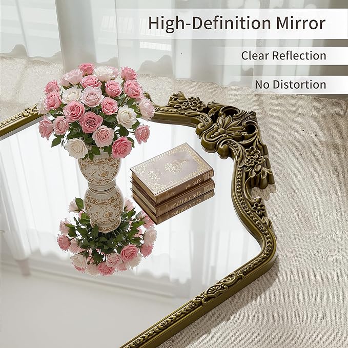 71"x32"Arched Full Length Floor Mirror, Full Body Mirrors