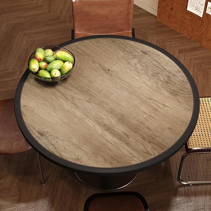 BOMENG Thick Brown Wood Contact Paper Peel and Stick Wallpaper Roll Self