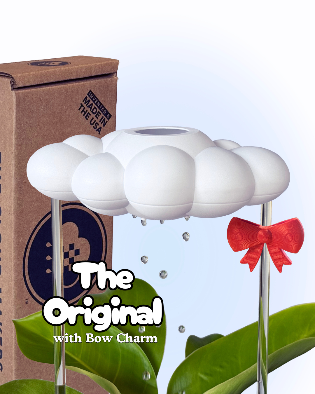 Original Dripping Rain Cloud with Bow Charm