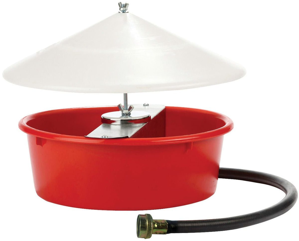 Little Giant Automatic Chicken Waterer with Cover, 5 qt
