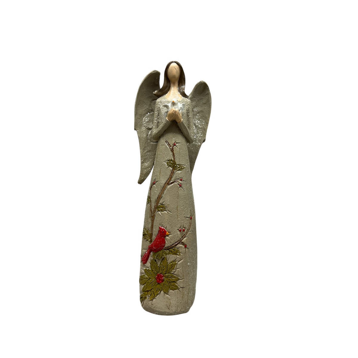 Cardinal And Dove Angel Figurine