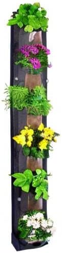 6 Pocket Vertical Grow Bag, Hanging Wall Garden Planter, Indoor Outdoor