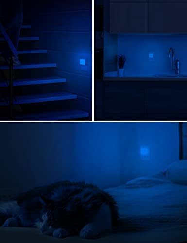 L LOHAS LED Blue Night Lights Plug into Wall 2-Pack, 0.3W Plug in Night Light