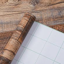 WENMER 17.71" x 1181" Brown Wood Wallpaper Peel and Stick Wallpaper Shiplap