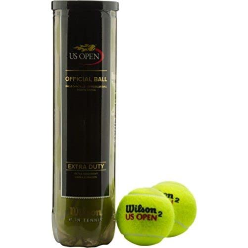 WILSON US Open Tennis Balls - Extra Duty, Single Can (4 Balls)