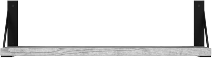 Forbena Grey Floating Shelves for Wall Decor Set of 3, Floating Book Shelves