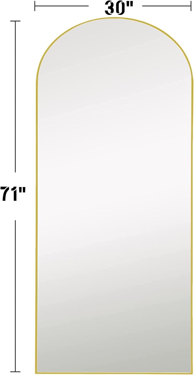 Full Length Mirror, Oversized Standing Mirror, Hanging or Leaning Against Wall