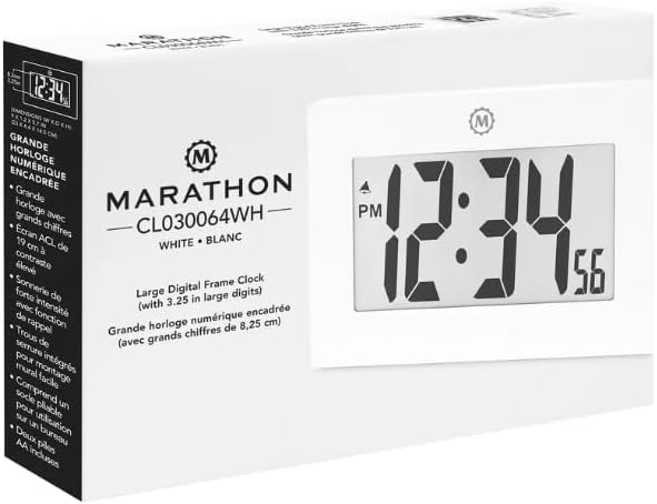 MARATHON Large Digital Wall Clock