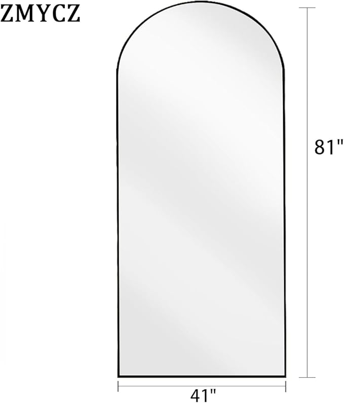 Floor Length Mirror, Wall Mounted Mirrors, Arched-Top Body Mirror