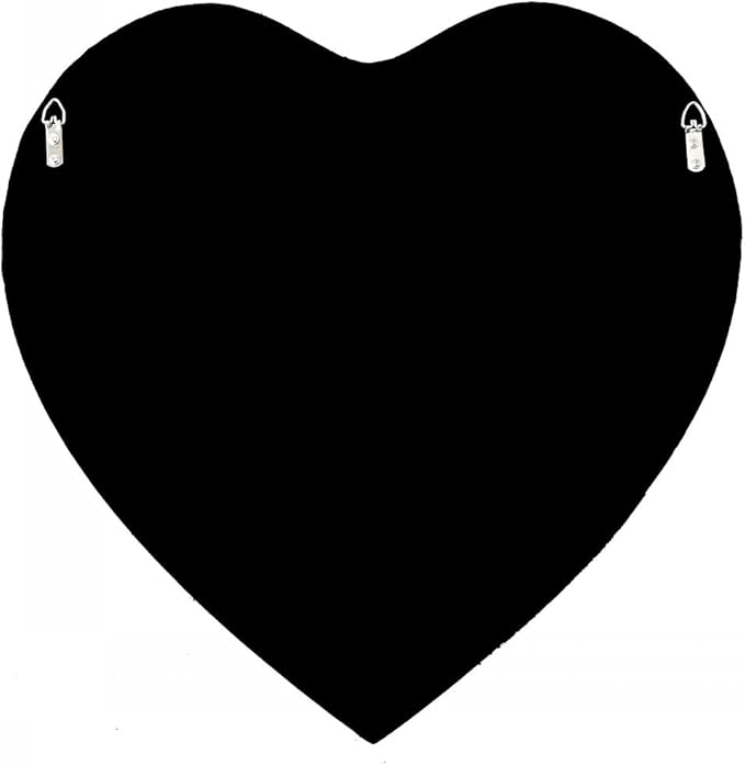 DMDFIRST Crystal Crush Diamond Heart Shaped Silver Mirror