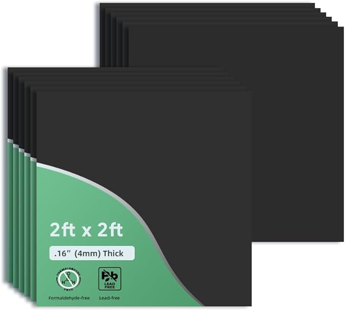 Smooth Black Drop Ceiling Tile 2ft x 2ft, PVC Ceiling Panel – Waterproof