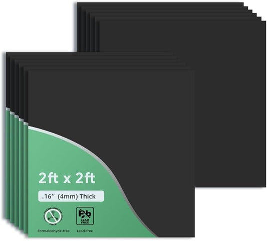 Smooth Black Drop Ceiling Tile 2ft x 2ft, PVC Ceiling Panel – Waterproof