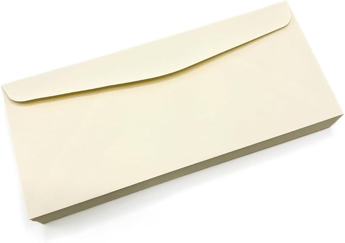 Limited Papers (TM) No. 10 Regular Standard Mailing Envelope - Pastel - Soft - 24 Pound (4.8 inch x 9.5 inch) - Announcement, Invoices, Checks, Letters, Contracts, Business Envelopes (Cream, 2500)