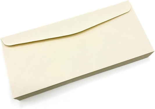 Limited Papers (TM) No. 10 Regular Standard Mailing Envelope - Pastel - Soft - 24 Pound (4.8 inch x 9.5 inch) - Announcement, Invoices, Checks, Letters, Contracts, Business Envelopes (Cream, 500)