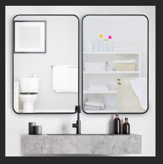 ZenStyle 2 Packs Wall Mount Mirror