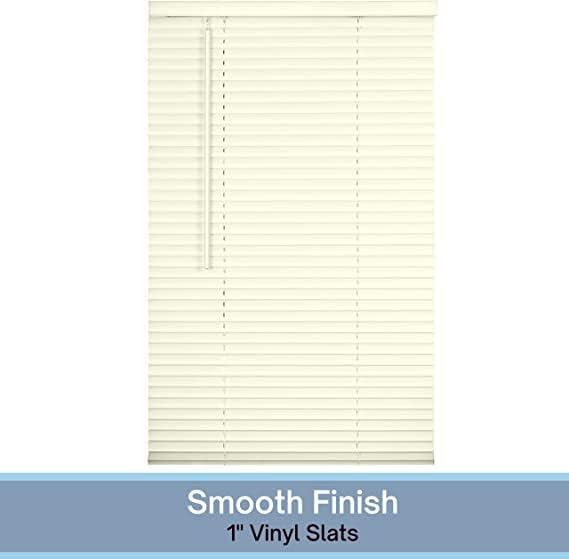 Lotus & Windoware Cordless 1" Vinyl Mini Blind 32" Wide x 64" Long