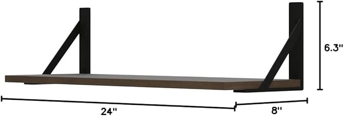 Forbena 24 Inch Long Floating Shelves
