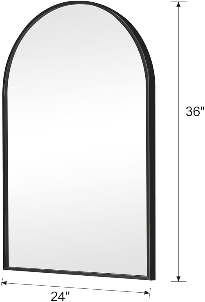 Arched Wall Mirror, Living Room, Hang Vertical or Horizontal