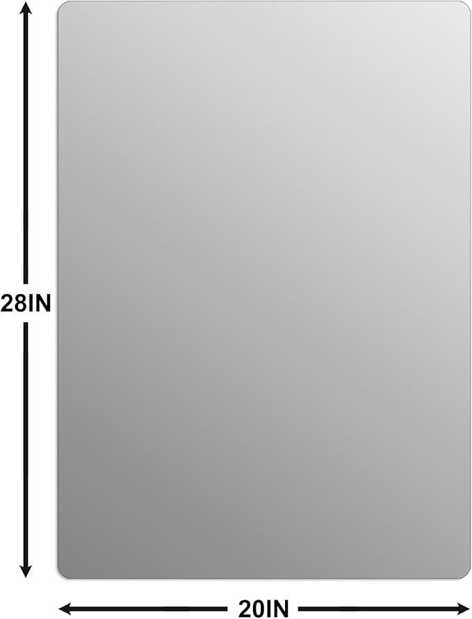 Frameless Mirror, Rectangle Bathroom Mirror