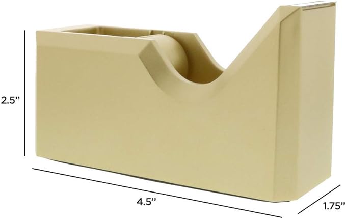 JAM PAPER Colorful Desk Tape Dispensers - Gold - Sold Individually