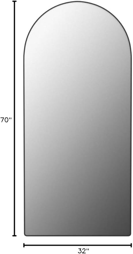 FENNIO Full Length Mirror with Lights, Free Standing Lighted Floor Mirror