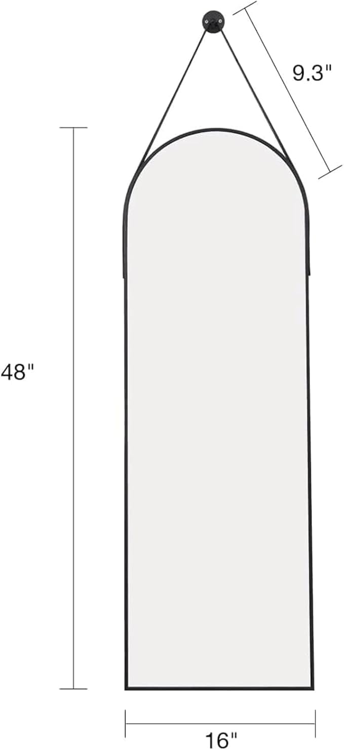 Full Length Mirror, Arched Wall Mounted Mirror, Wall Mirrors Full Length