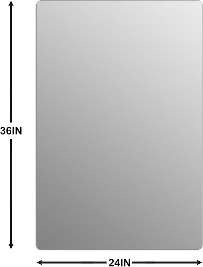 Frameless Mirror, Rectangle Bathroom Mirror