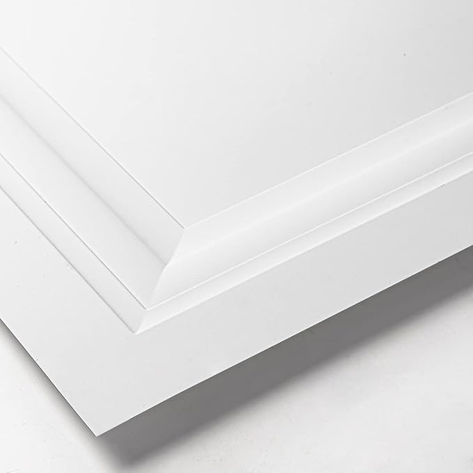 Art3d 12-Pack Square Drop Ceiling Tile 2ft x 2ft in White, PVC Ceiling Panel 24