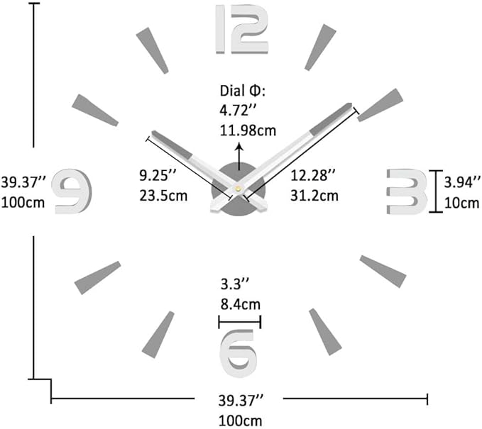 VANGOLD Design Large Wall Clock