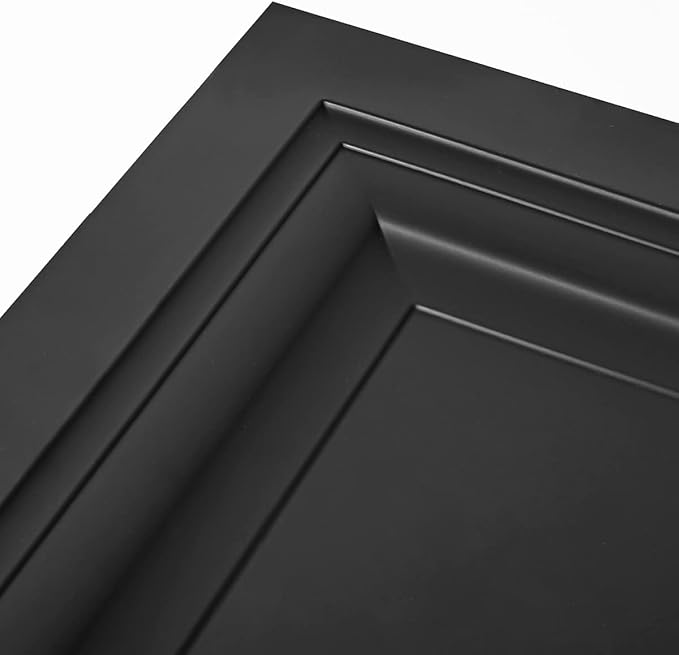 Art3d 24-Pack Square Drop Ceiling Tile 2ft x 2ft in Black, PVC Ceiling Panel 24