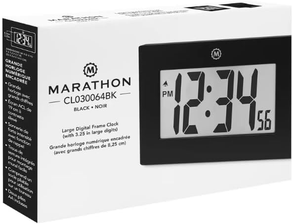 MARATHON Large Digital Wall Clock