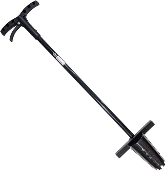 Bulb Planter Long Handle 39" Garden Tool - Walden Perfect Planter with Foot Bar for Tulips, Daffodils, Flowers - Heavy Duty Steel Bulb Transplanter Digger with Depth Markers, No Bending