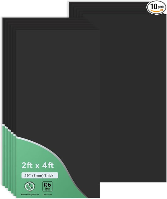 Smooth Black Drop Ceiling Tile 2ft x 4ft, PVC Ceiling Panel 24x48in – Waterproof