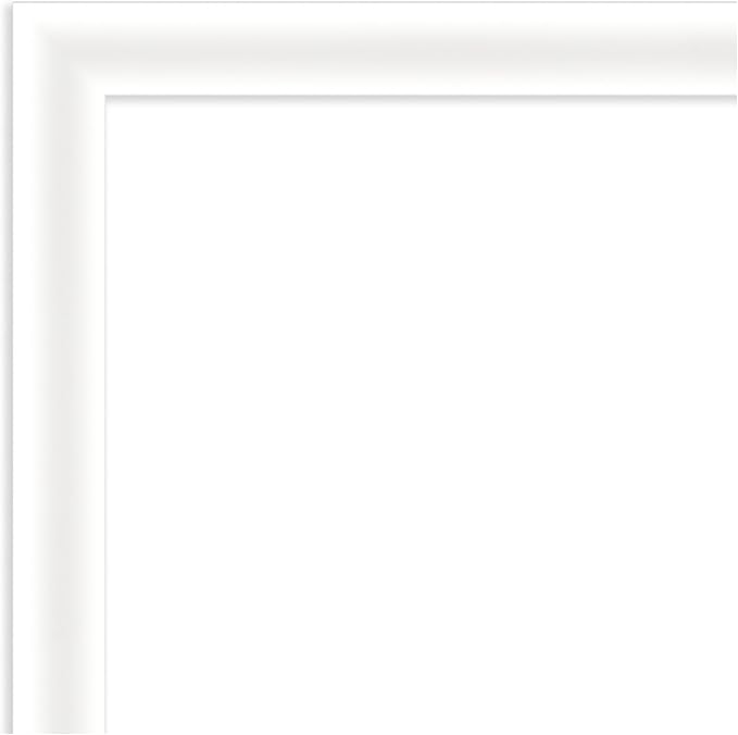 Amanti Art White Framed Magnetic Board 19x27 Medium Vision Board for use with Magnets, 100% Metal Sheet to Display Items as Office Decor or for Home Organization in mudroom, Kitchen or Kids Room