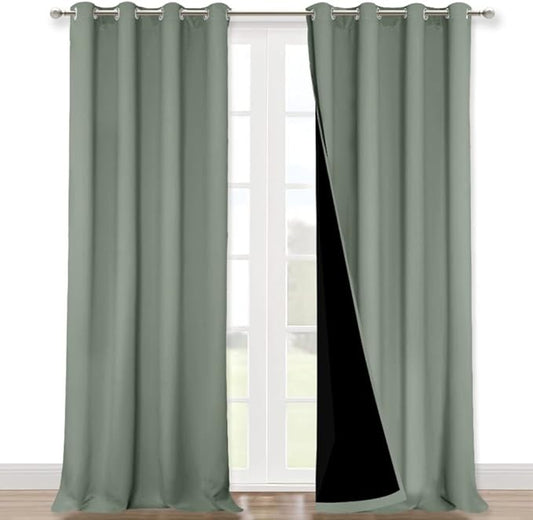 NICETOWN 100% Blackout Blinds, Laundry Room Decor Window Treatment Curtains