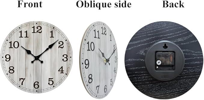 Wall Clock, Modern Wall Clocks Battery Operated, Silent Non Ticking Clock