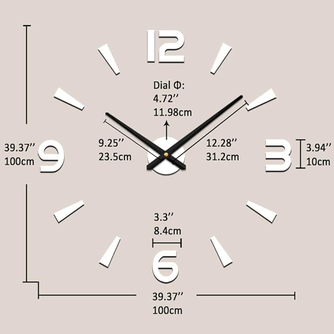 VANGOLD Design Wall Clock for Restaurant&Bar Decor
