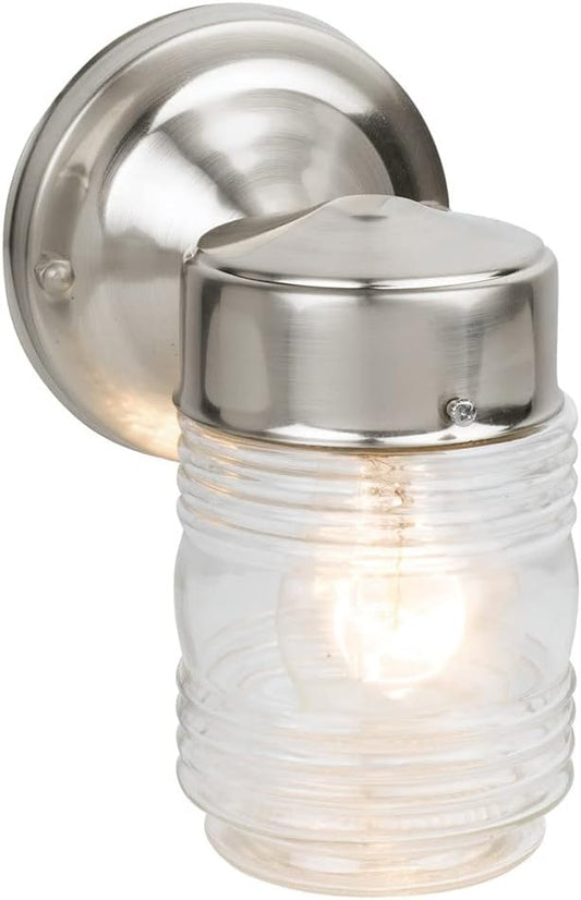 Design House 507806 Jelly Jar Classic 1-Light Indoor/Outdoor Wall Light