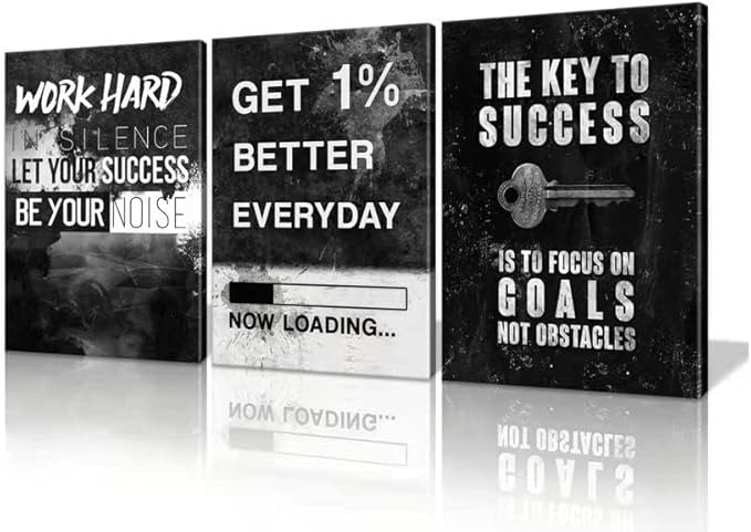 KAWAHONE Success Canvas Wall Art