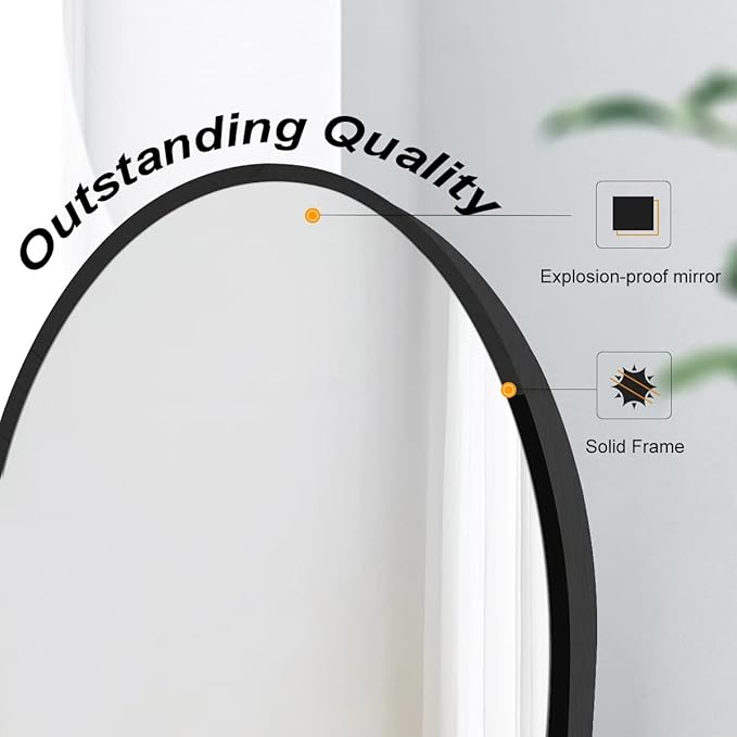 Arched Wall Mirror, Living Room, Hang Vertical or Horizontal